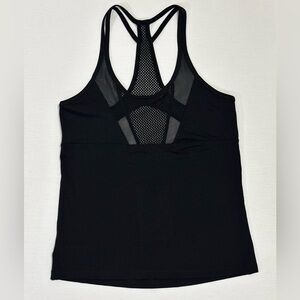 Lorna Jane Axis Excel Mesh Tank Top Black Size Medium NWT